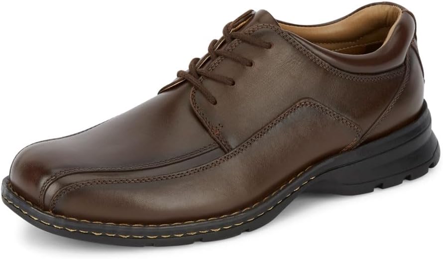 Men’s Casual Leather Oxford Shoes – Lightweight Everyday Formal Shoes