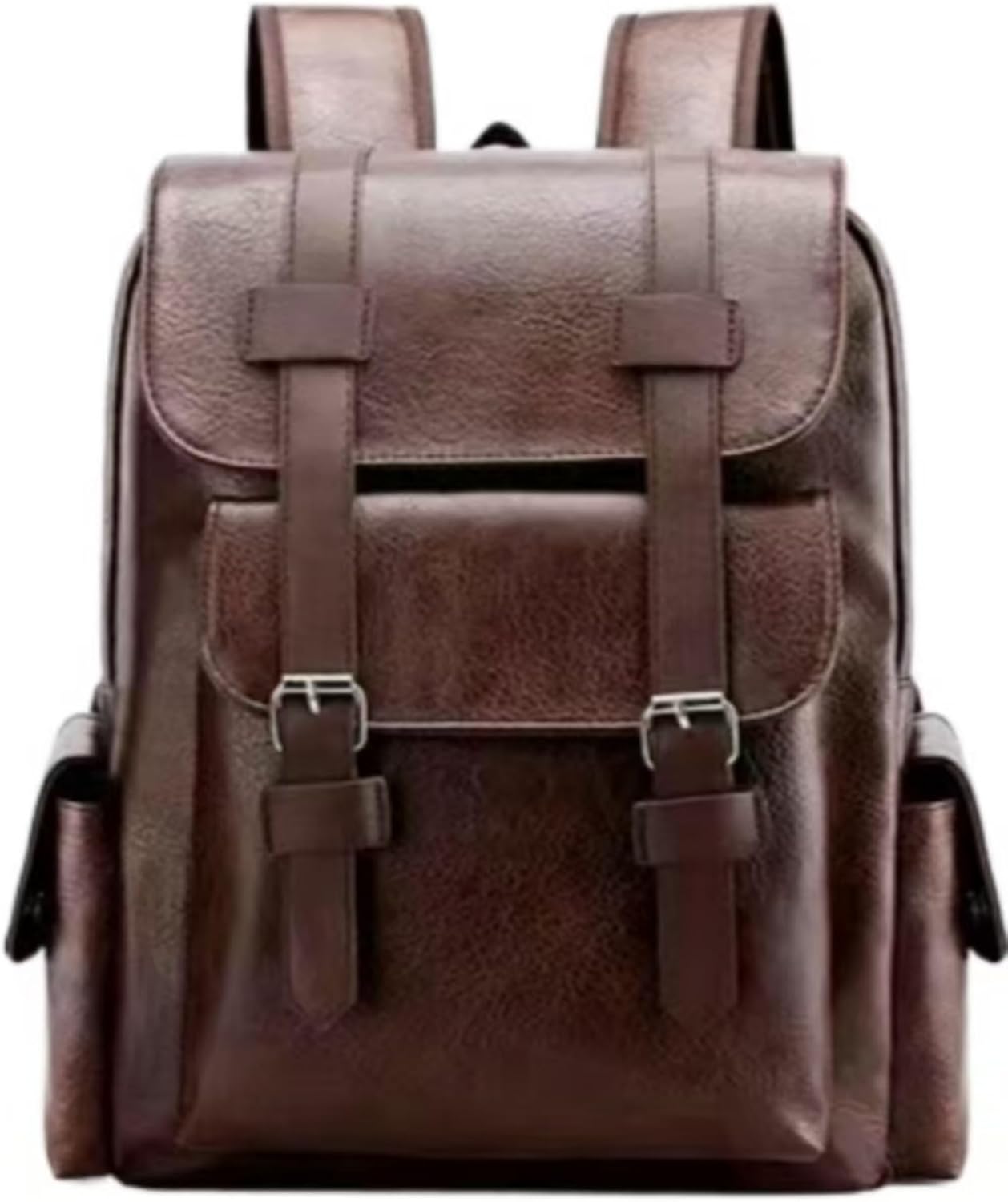 Vintage Style Waterproof Leather Travel School Backpack