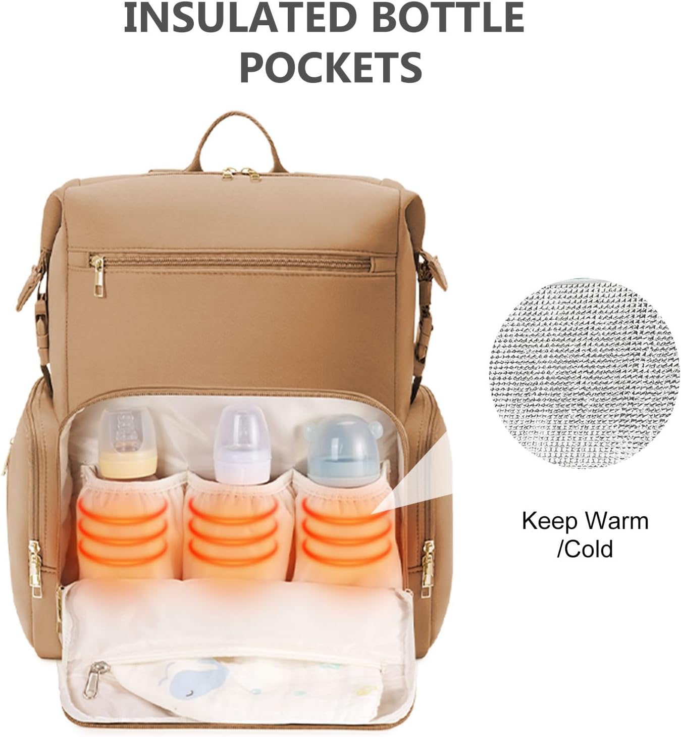 Small Baby Diaper Backpack with Changing Pad for Travel - Image 2