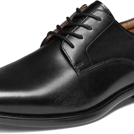 Men’s Classic Leather Oxford Dress Shoes – Formal Business Lace-Up Comfort Shoes